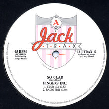 Load image into Gallery viewer, Fingers Inc. : So Glad (12", Ltd)