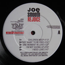 Load image into Gallery viewer, Joe Smooth : Rejoice (LP, Album)
