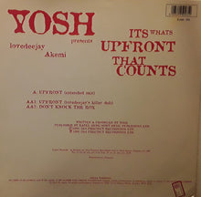 Load image into Gallery viewer, Yosh Presents Lovedeejay Akemi : It's What's Upfront That Counts (12", Single)