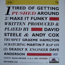 Load image into Gallery viewer, 2 Men A Drum Machine & A Trumpet* : Tired Of Getting Pushed Around (12", Maxi)
