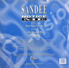 Load image into Gallery viewer, Sandée* : Notice Me (1994 Remixes) (12", Promo, W/Lbl)
