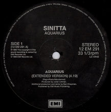 Load image into Gallery viewer, Sinitta : Aquarius (12")