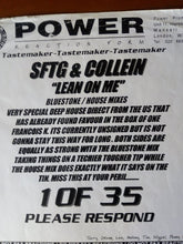 Load image into Gallery viewer, S.F.T.G.* & Colein : Lean On Me (House Mix) (12", W/Lbl)