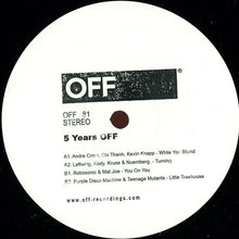 Load image into Gallery viewer, Various : 5 Years Off (12", Comp)