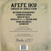 Load image into Gallery viewer, Afefe Iku : Order Of Direction (2x12", Album)