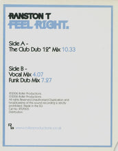 Load image into Gallery viewer, Ranston T : Feel Right (12")