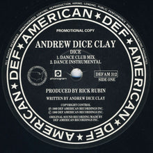 Load image into Gallery viewer, Andrew "Dice" Clay : Dice (12", Promo)