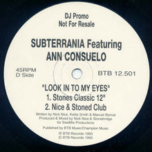 Load image into Gallery viewer, Subterrania Featuring Ann Consuelo : Look Into My Eyes (2x12", Ltd, Promo)