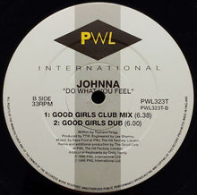 Load image into Gallery viewer, Johnna : Do What You Feel (12")