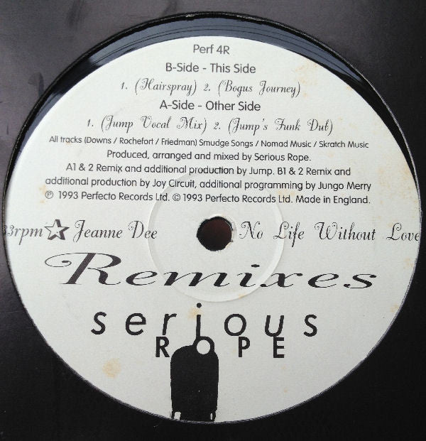 Jeanne Dee : No Life Without Love (Remixes) (12