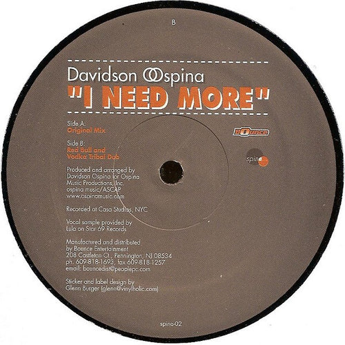Davidson Ospina : I Need More (12