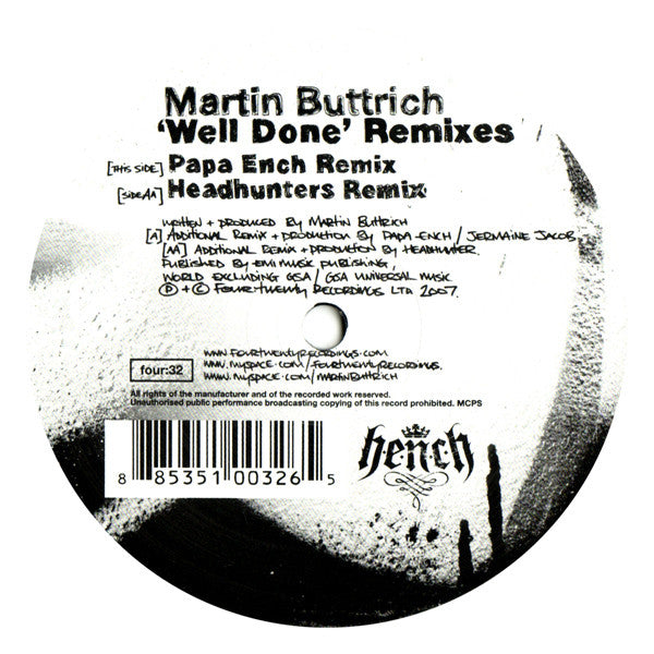 Martin Buttrich : Well Done Remixes (12