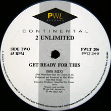 Load image into Gallery viewer, 2 Unlimited : Get Ready For This (12&quot;, Single)
