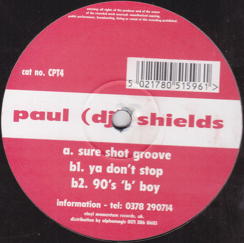 Paul (DJ) Shields : Sure Shot Groove (12