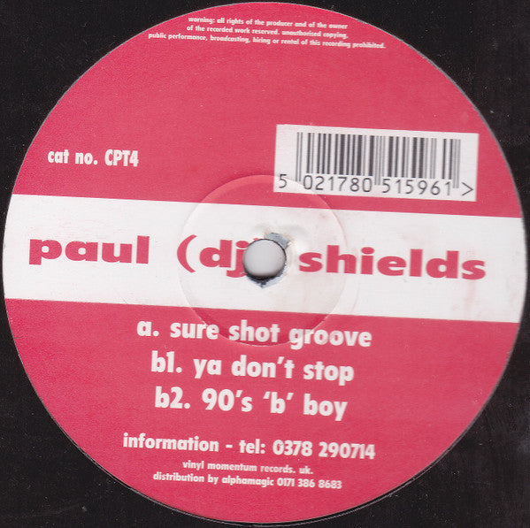 Paul (DJ) Shields : Sure Shot Groove (12