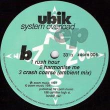 Load image into Gallery viewer, Ubik : System Overload EP (12&quot;, EP)
