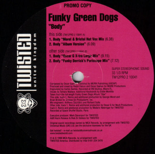 Funky Green Dogs : Body (12