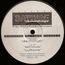 Load image into Gallery viewer, Cristian Vogel : Demolish Serious Culture (12&quot;)
