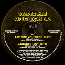 Load image into Gallery viewer, Various : Deeper Side Of London E.P. Vol 1 (12&quot;, EP, Ltd, Promo)
