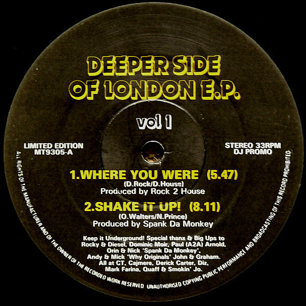 Various : Deeper Side Of London E.P. Vol 1 (12