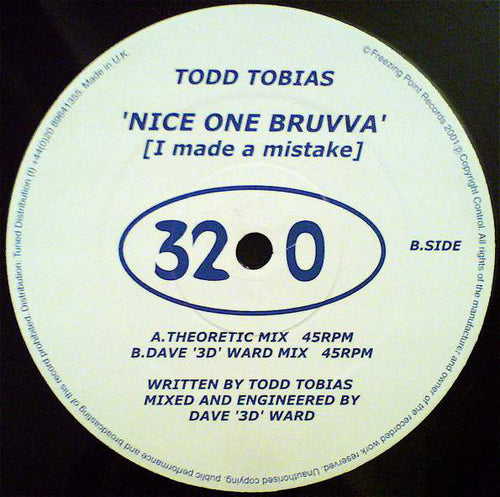 Todd Tobias : Nice One Bruvva [I Made A Mistake] (12