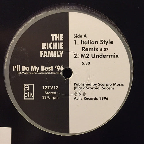 The Richie Family* : I'll Do My Best '96 (12