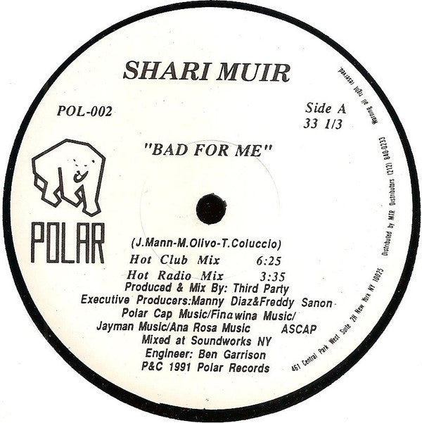 Shari Muir : Bad For Me (12