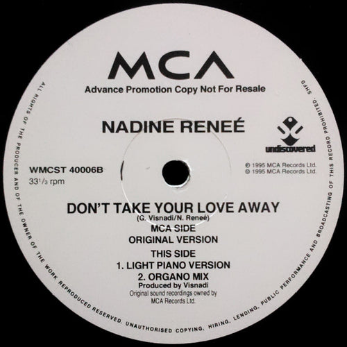 Nadine Renée : Don't Take Your Love Away (2x12