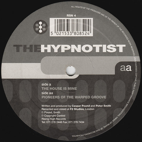 The Hypnotist : The House Is Mine / Pioneers Of The Warped Groove (12