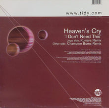 Load image into Gallery viewer, Heaven's Cry : I Don't Need This (12", Two)
