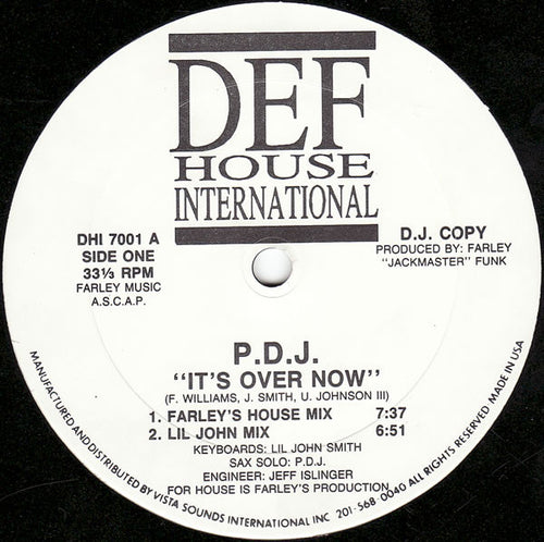 P.D.J. : It's Over Now (12
