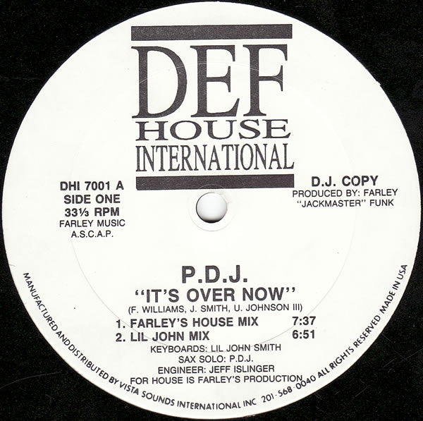 P.D.J. : It's Over Now (12