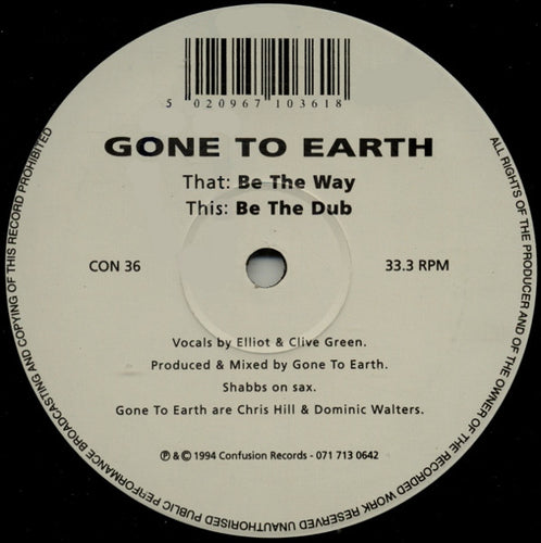 Gone To Earth : Be The Way (12