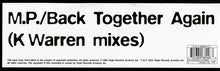 Load image into Gallery viewer, Maxi Priest : Back Together Again (K Warren Remixes) (12")
