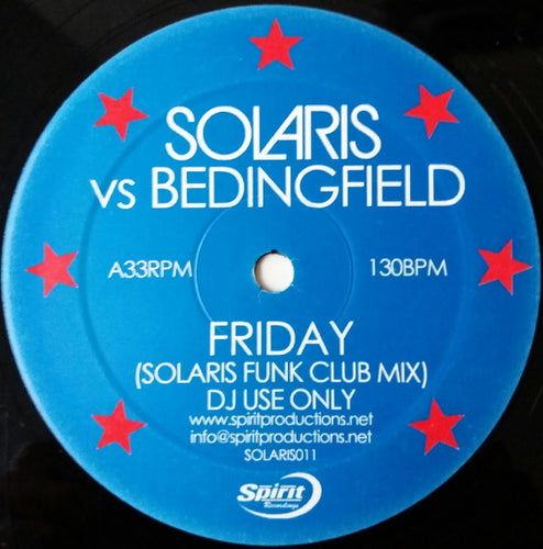 Solaris Vs Bedingfield* : Friday (12