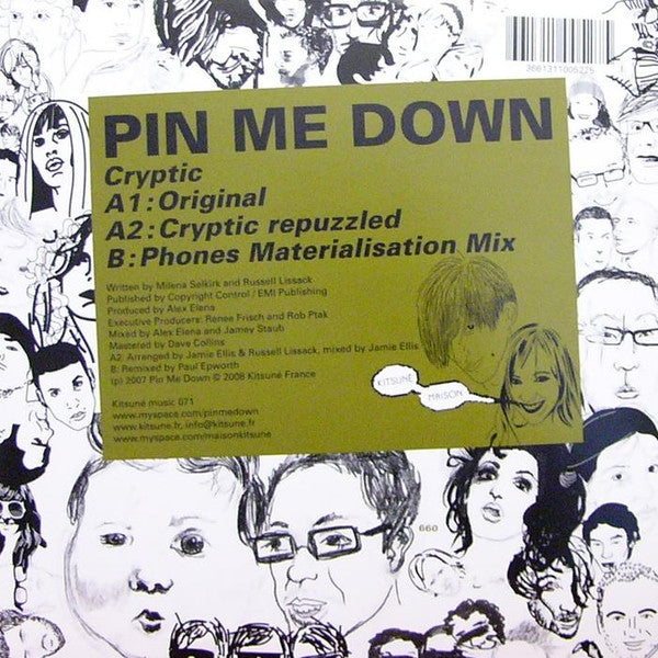 Pin Me Down : Cryptic (12