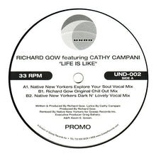 Load image into Gallery viewer, Richard Gow Featuring Cathy Campani : Life Is Like (12&quot;, Promo)
