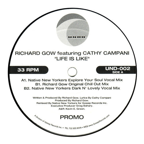 Richard Gow Featuring Cathy Campani : Life Is Like (12