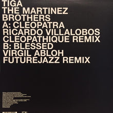 Load image into Gallery viewer, Tiga, The Martinez Brothers : Blessed / Cleopatra Remixes (12&quot;)
