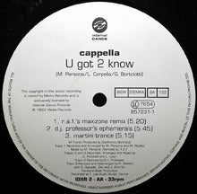 Load image into Gallery viewer, Cappella : U Got 2 Know (Revisited) (12")
