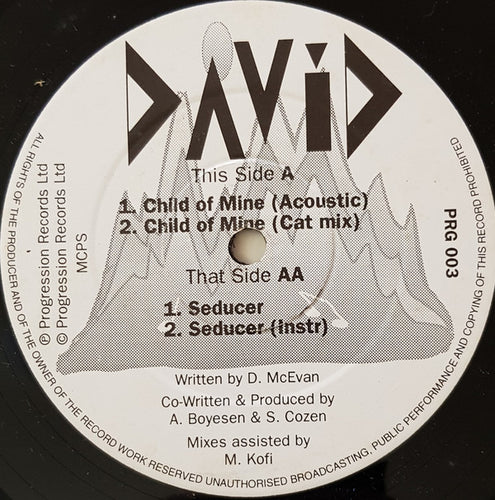 David* : Child Of Mine / Seducer (12