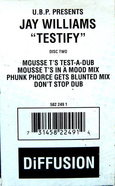 U.B.P.* Presents Jay Williams : Testify (12