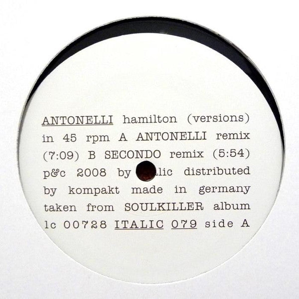 Antonelli* : Hamilton (Versions) (12