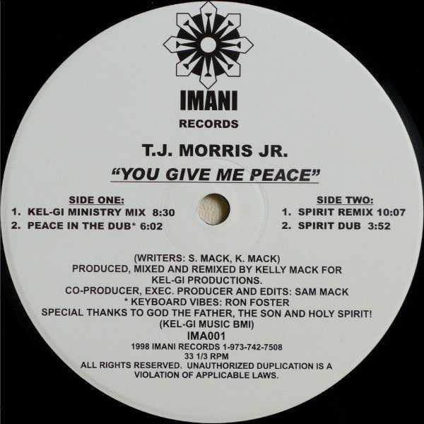 T.J. Morris Jr. : You Give Me Peace (12