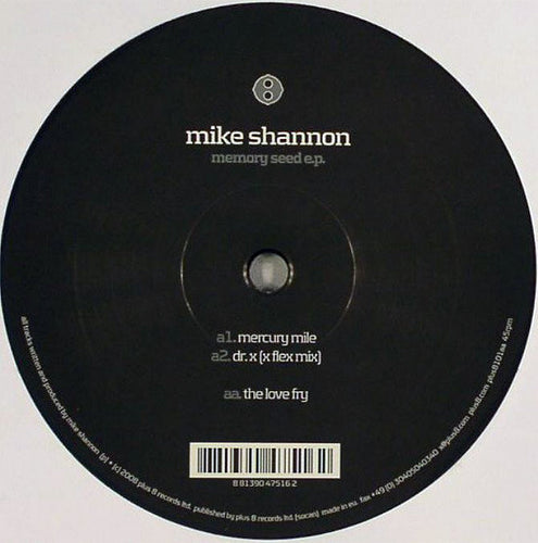 Mike Shannon : Memory Seed E.P. (12