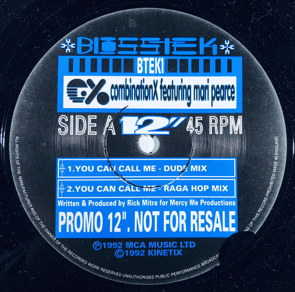 Combination X Featuring Mari Pearce : You Can Call Me (12