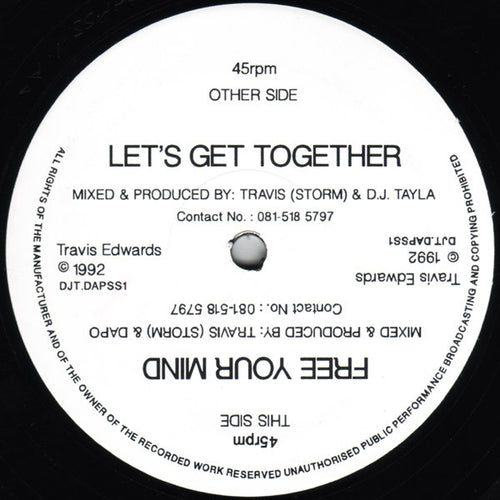 Satin Storm : Let's Get Together / Free Your Mind (12