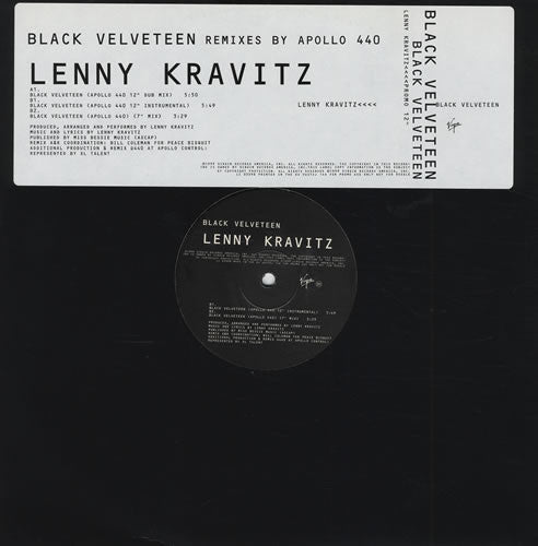 Lenny Kravitz : Black Velveteen (Remixes By Apollo 440) (12