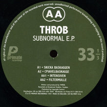Load image into Gallery viewer, Throb : Subnormal E.P. (12", EP)
