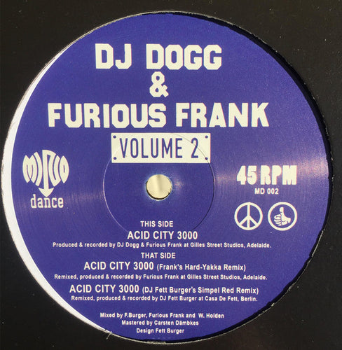 DJ Dogg* & Furious Frank : Acid City 3000 (12